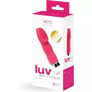 VeDO LUV PLUS Rechargeable Clitoris Vibe, Foxy Pink