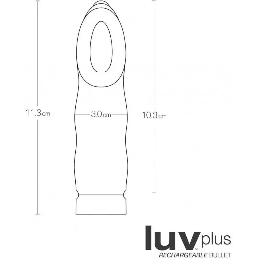 VeDO LUV PLUS Rechargeable Clitoris Vibe, Foxy Pink