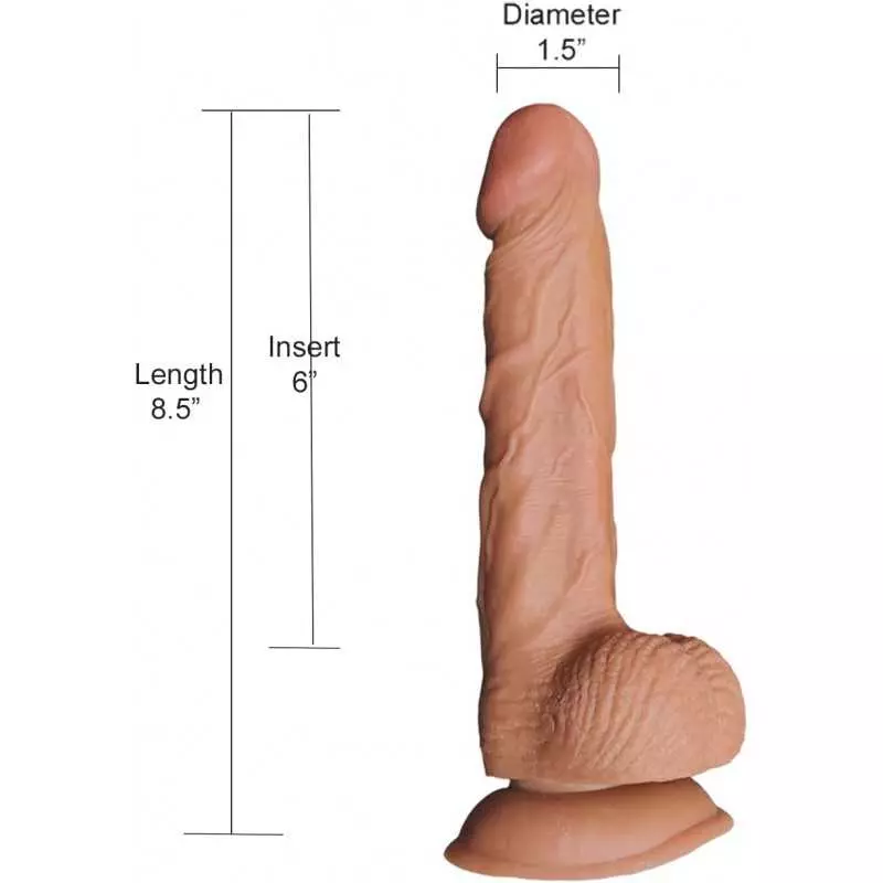 8inch Realistic Waterproof Vibrator Dildo Dong Multi-Speed Rotation and Vibrating W/O Battery Adult Toys Women Sex Toys Strong S