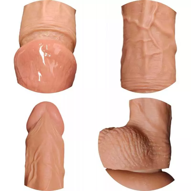 8inch Realistic Waterproof Vibrator Dildo Dong Multi-Speed Rotation and Vibrating W/O Battery Adult Toys Women Sex Toys Strong S