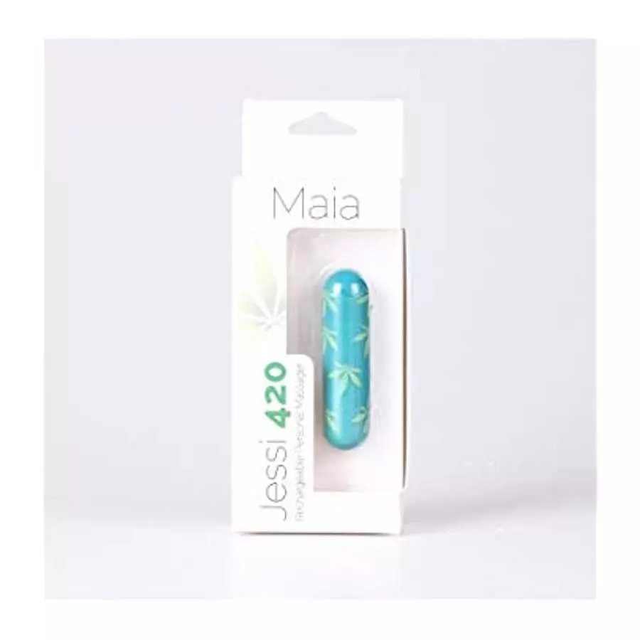 Jessi 420 Rechargeable Mini Bullet in Green