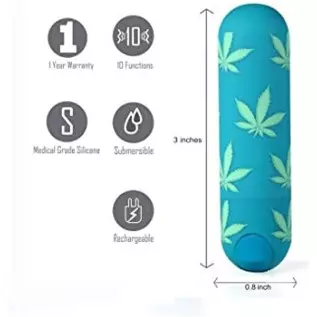 Jessi 420 Rechargeable Mini Bullet in Green Jessi 420 Rechargeable Mini Bullet in Green