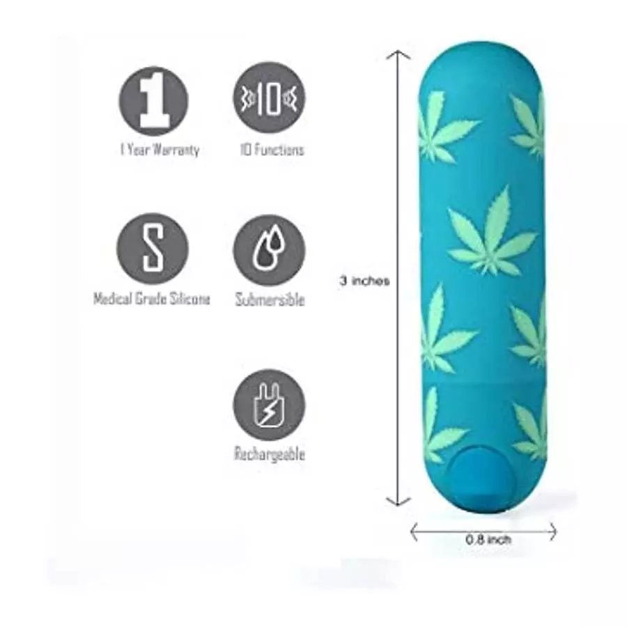 Jessi 420 Rechargeable Mini Bullet in Green