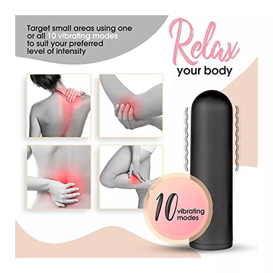 BAE BOO Mini Bullet Vibrator – Ultra-powerful, Clitoral Stimulation, Waterproof, Quiet, USB magnetic charge, 10-Pattern-Speeds, 