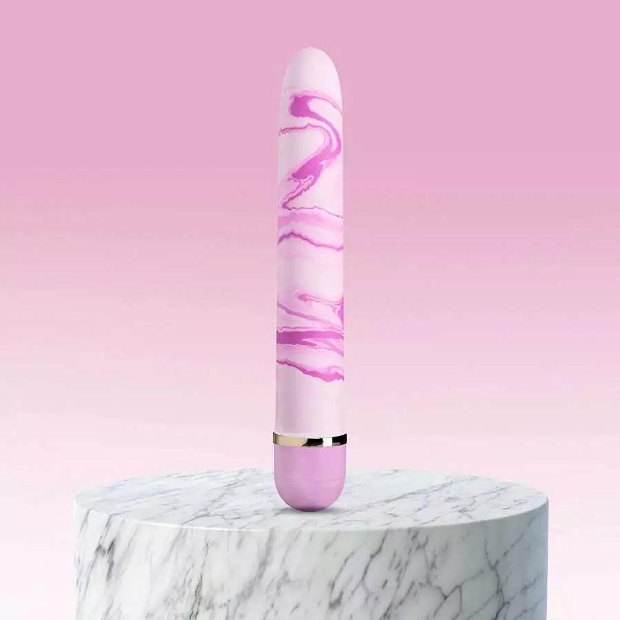 Blush Swept Away - 7 Inch Satin Smooth Personal Massager Wand - Perfect for External Clitoral Vaginal Stimulation - Body Safe Se
