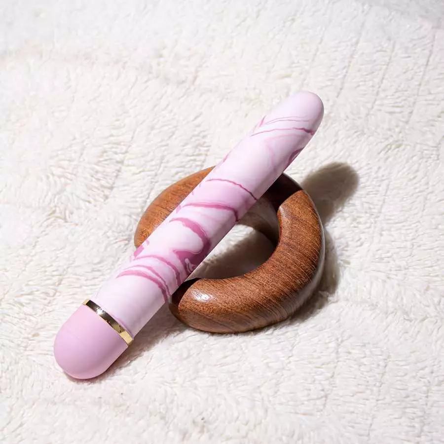 Blush Swept Away - 7 Inch Satin Smooth Personal Massager Wand - Perfect for External Clitoral Vaginal Stimulation - Body Safe Se