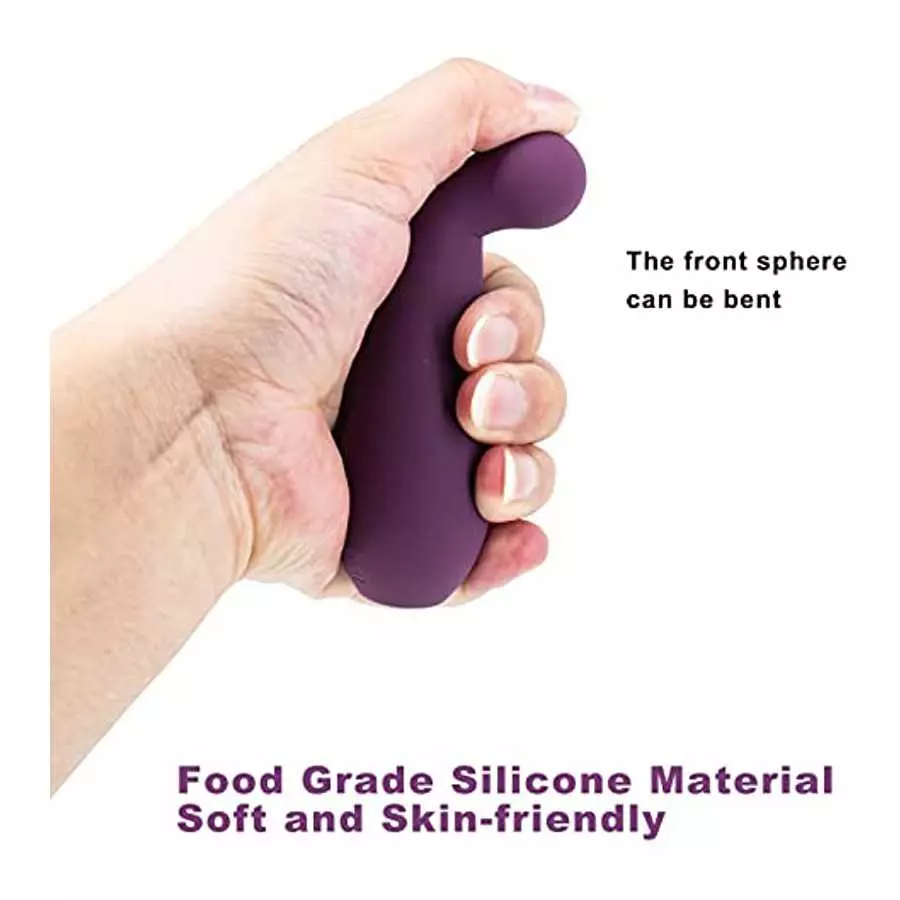 Luvkey Mini Wand Massager, Hand-Held Cordless Waterproof Mute Vibration Massager, Drip Shaped Magnetic Charging Massager for Gif