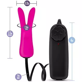 Blush Luxe - Rabbit Teaser - Platinum Silicone Multi Speed Battery Powered Vaginal Stimulator - IPX7 Submersible Waterproof Bull