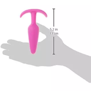 Doc Johnson Mood - Naughty 1 - Silicone Anal Plug - Large - 4.9 in. Long and 1.3 in. Wide - Tapered Base for Comfort Between The