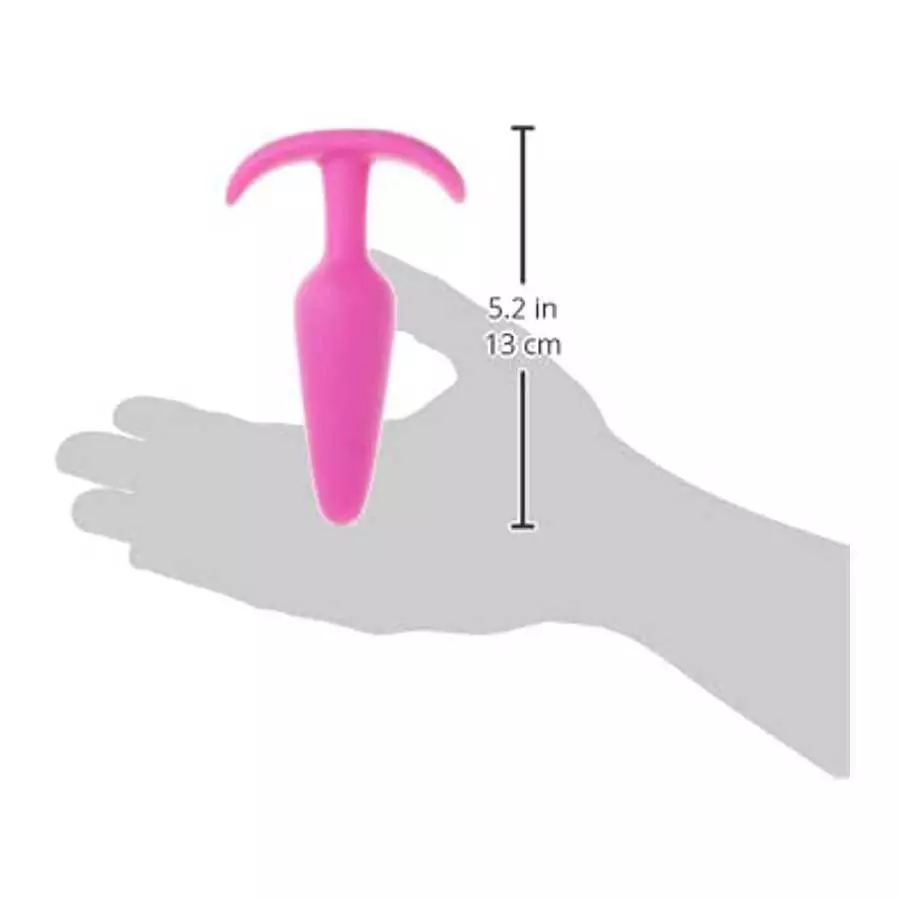 Doc Johnson Mood - Naughty 1 - Silicone Anal Plug - Large - 4.9 in. Long and 1.3 in. Wide - Tapered Base for Comfort Between The