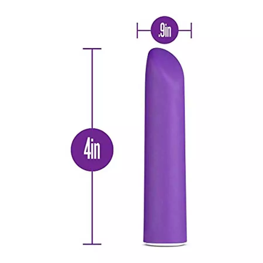 Blush Wellness Power Vibe - Discreet Powerful Lipstick Massager with 10 Modes - Travel Friendly and Rechargeable Satin Smooth De