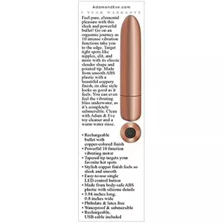 Adam & Eve - Eve's Copper Cutie Rechargeable Bullet Vibrator