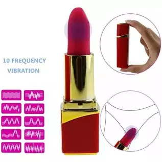 Discreet Lipstick Vibrator - Rechargeable, 10 Speed, Quiet, Waterproof - Mini Clitoris Massager Sex Toys for Women - Black Discreet Lipstick Vibrator - Rechargeable, 10 Speed, Quiet, Waterproof - Mini Clitoris Massager Sex Toys for Women - Black