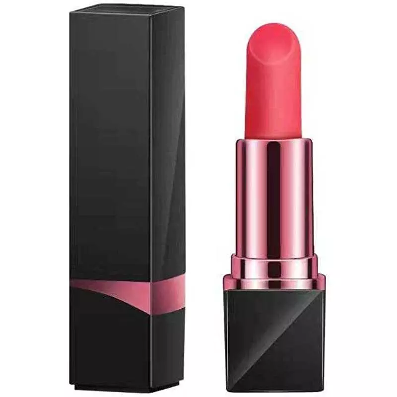 Discreet Lipstick Vibrator - Rechargeable, 10 Speed, Quiet, Waterproof - Mini Clitoris Massager Sex Toys for Women - Black