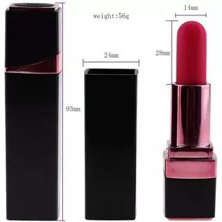 Discreet Lipstick Vibrator - Rechargeable, 10 Speed, Quiet, Waterproof - Mini Clitoris Massager Sex Toys for Women - Black Discreet Lipstick Vibrator - Rechargeable, 10 Speed, Quiet, Waterproof - Mini Clitoris Massager Sex Toys for Women - Black
