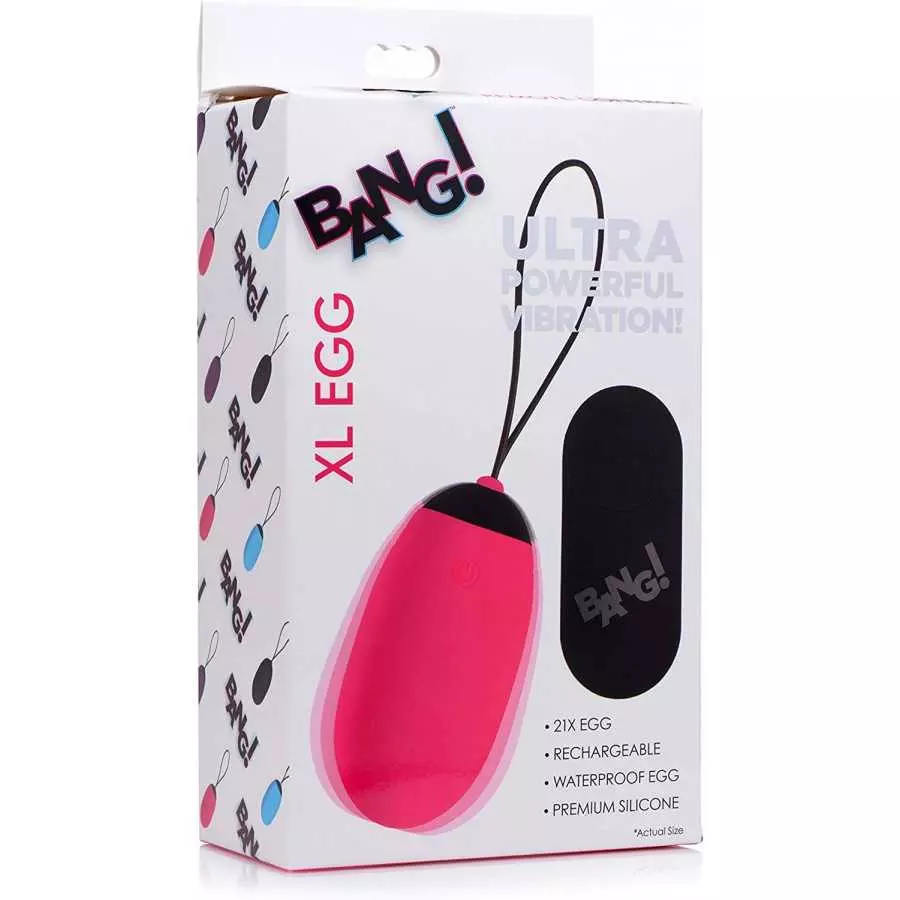 XL Silicone Vibrating Egg - Black