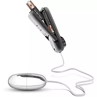 Bullet Vibrator with Remote Control - Sex Toys for Couples - Adult Vibe Egg Massager - Black and Silver - BIA