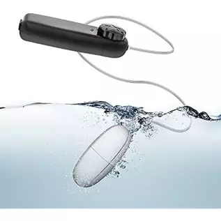 Bullet Vibrator with Remote Control - Sex Toys for Couples - Adult Vibe Egg Massager - Black and Silver - BIA