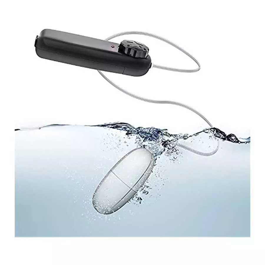 Bullet Vibrator with Remote Control - Sex Toys for Couples - Adult Vibe Egg Massager - Black and Silver - BIA