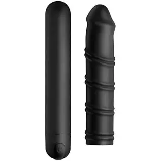 XL Silicone Bullet and Swirl Sleeve