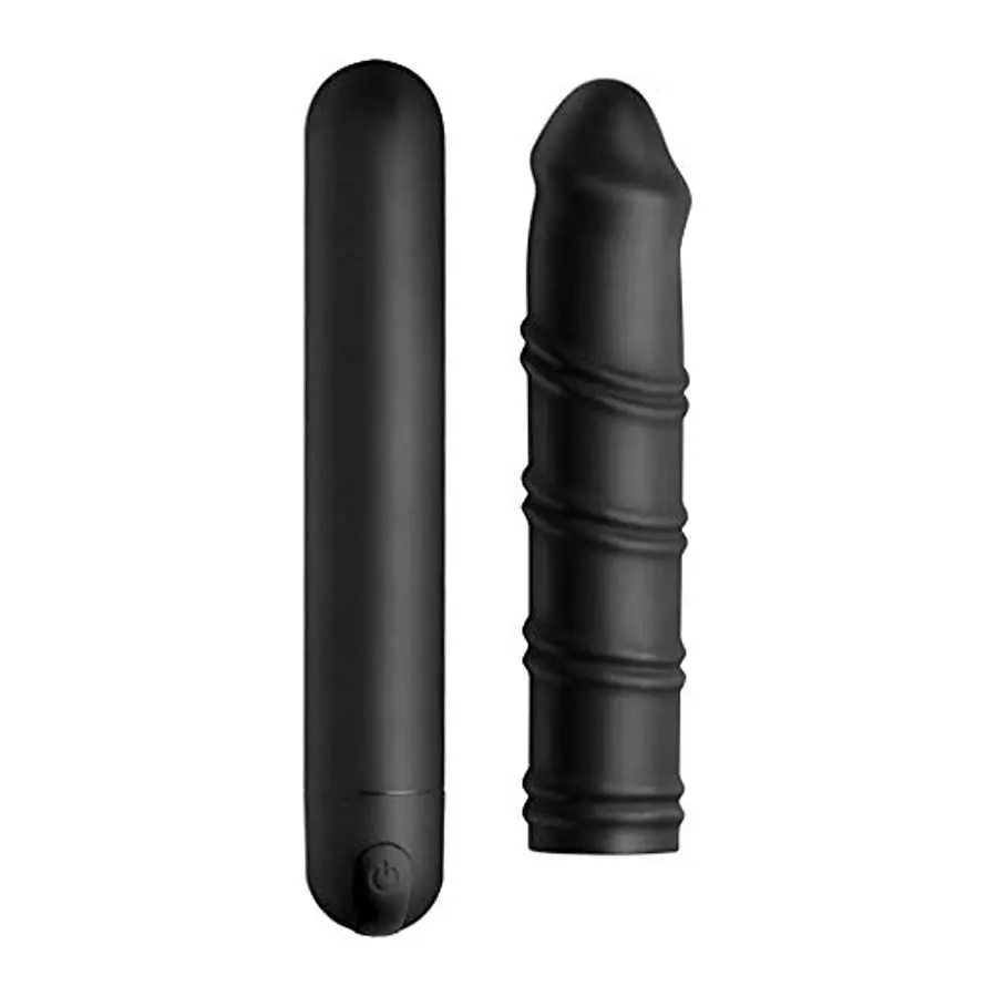 XL Silicone Bullet and Swirl Sleeve