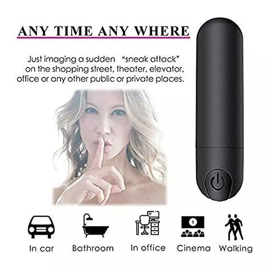 Bullet Vibrator for Women, Dual Motor Bullet Vibrator, Nipple and Clitoris and Vaginal and Anal Stimulator, 10 Modes Mini Vibrat