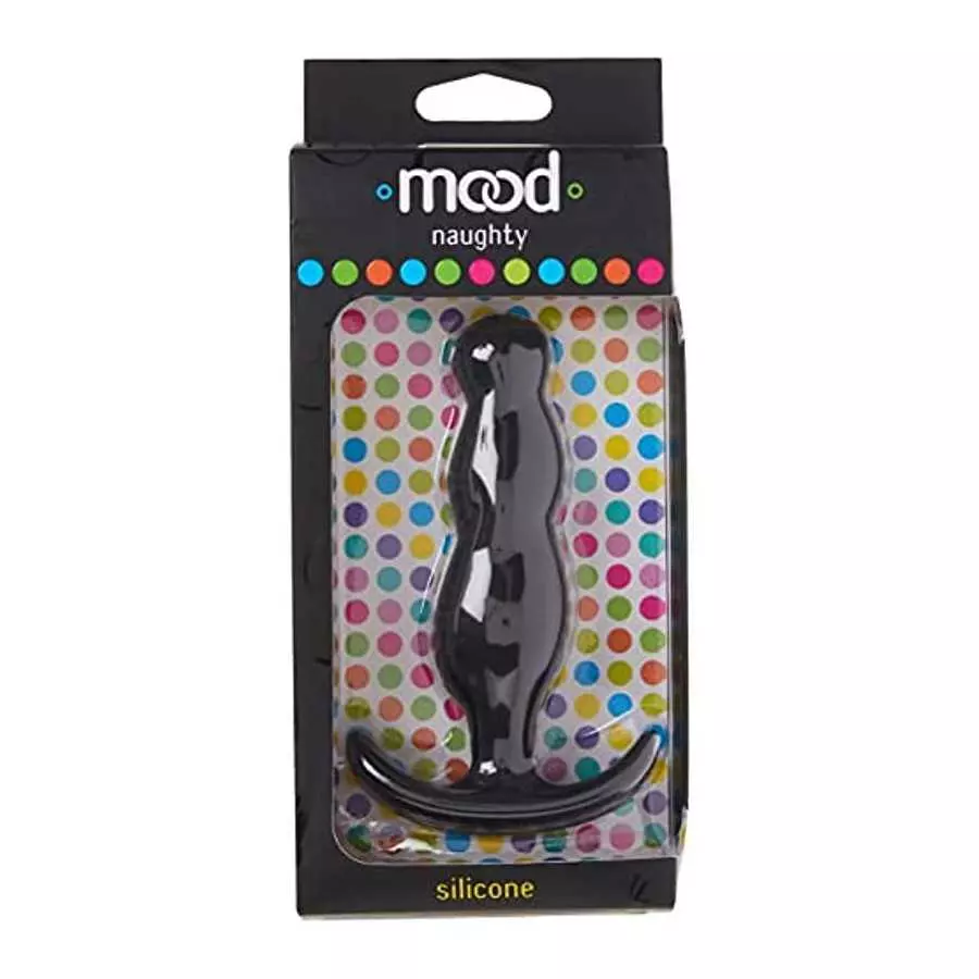 Doc Johnson Mood - Naughty 3 - Silicone Anal Plug - Large - 4.9 in. Long and 1.2 in. Wide - Tapered Base for Comfort Between The