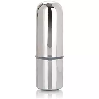 CalExotics Rechargeable Mini Bullet - Adult 3 Speed Vibe Massager - Waterproof Travel Size Sex Toys for Couples - Silver