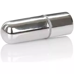 CalExotics Rechargeable Mini Bullet - Adult 3 Speed Vibe Massager - Waterproof Travel Size Sex Toys for Couples - Silver