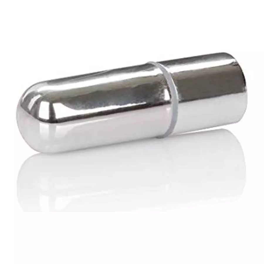 CalExotics Rechargeable Mini Bullet - Adult 3 Speed Vibe Massager - Waterproof Travel Size Sex Toys for Couples - Silver