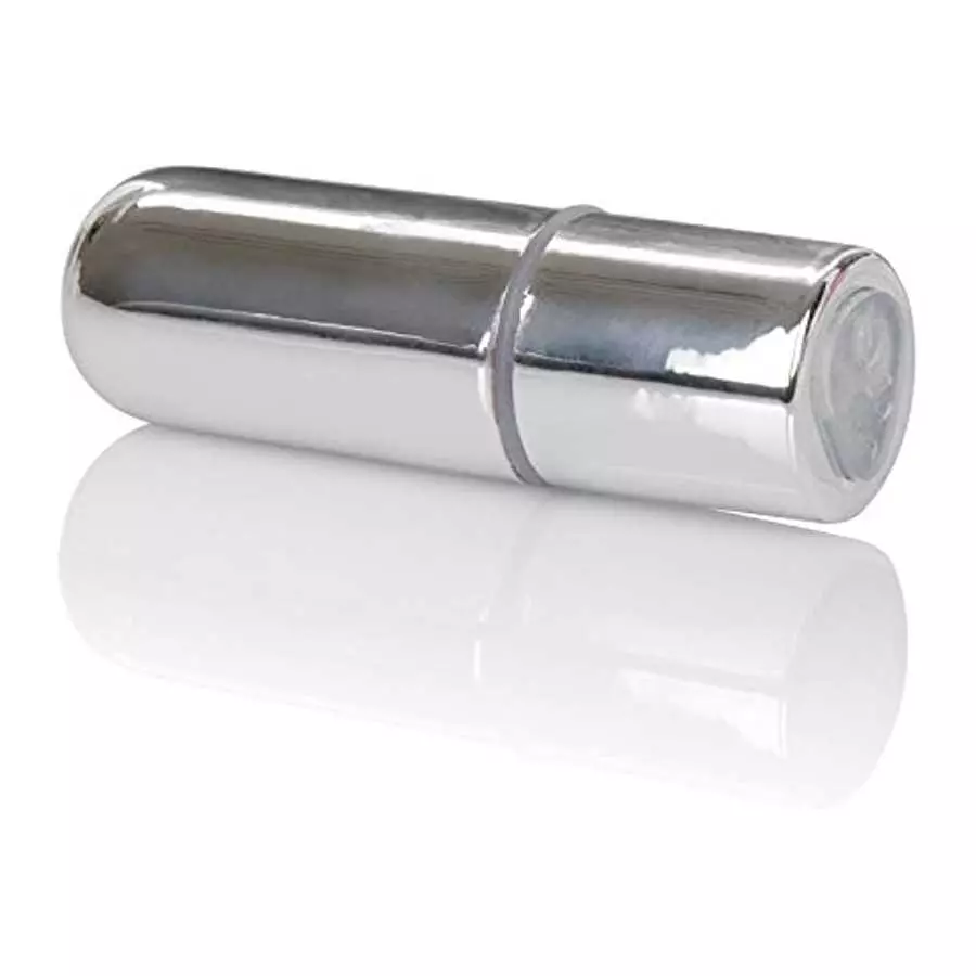 CalExotics Rechargeable Mini Bullet - Adult 3 Speed Vibe Massager - Waterproof Travel Size Sex Toys for Couples - Silver