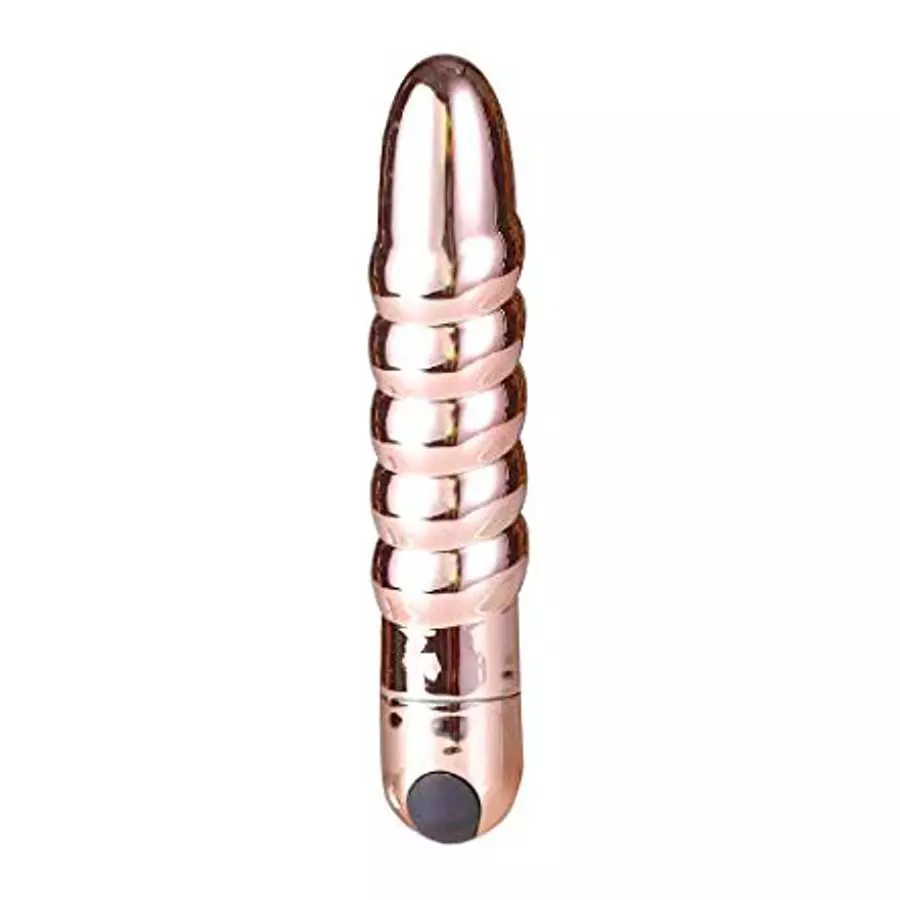 Maia Toys Lola USB Rechargeable Silicone 10-Function Vibrating Twisty Bullet - Rose Gold Maia Toys Lola USB Rechargeable Silicone 10-Function Vibrating Twisty Bullet - Rose Gold
