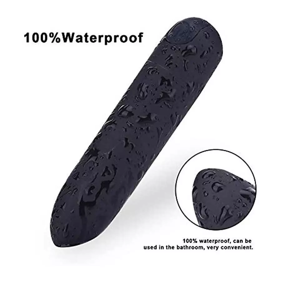 PPW Upgrade Bullet Massager for Sex Toy,USB Recharge,Waterproof,Powerful Mini Finger Stimulating Clitoral Vibrator Massager Blac