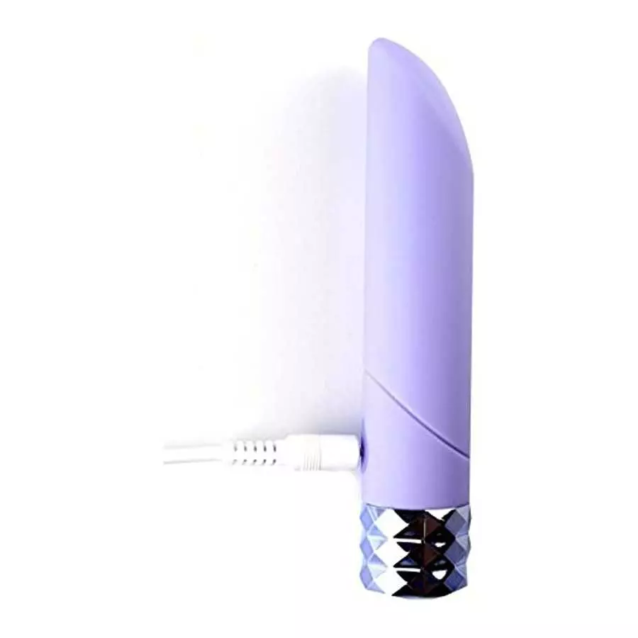 New Supercharged Angel Crystal Gems USB Rechargeable 25 Function Bullet Massage Vibrator - Super Charge Your Pleasure with a Tou