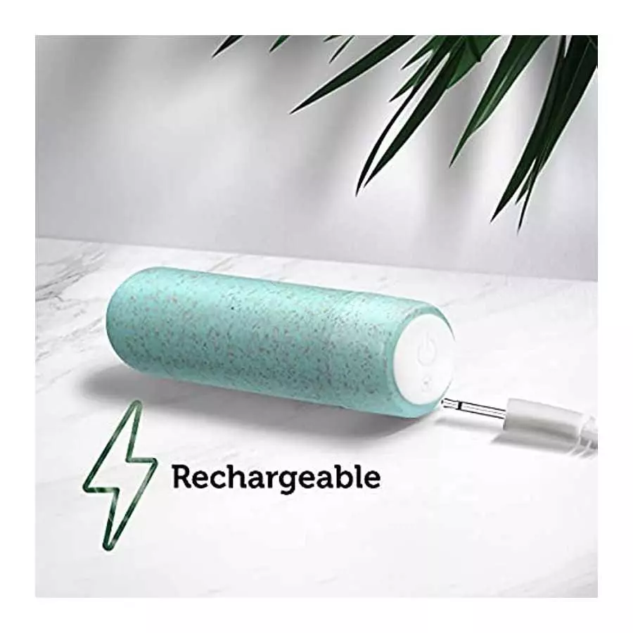 Blush Gaia Eco Bullet Powerful USB Rechargeable 10-Function Splashproof Biofeel Vibrator Sex Toy for Adults - Aqua
