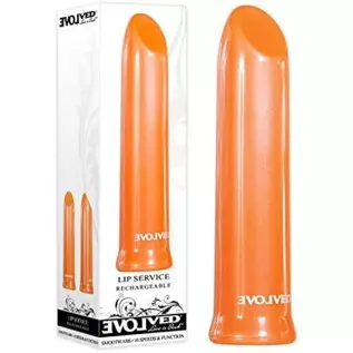 Evolved Love Is Back - Lip Service - Powerful 10 speeds & Functions Rechargeable Petite Lipstick-Shaped Travel-Friendly Bullet V