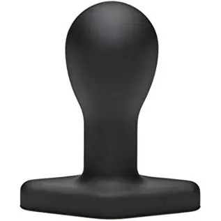 Doc Johnson Titanmen - The Hitch - 4 Inch Smooth Cushioned Plug - 4.2" Long and 1.9" Wide - Flared Safety Base - Matte Finish - 