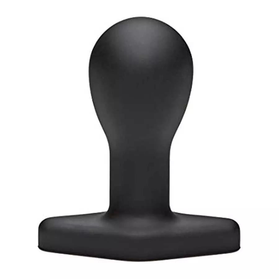 Doc Johnson Titanmen - The Hitch - 4 Inch Smooth Cushioned Plug - 4.2" Long and 1.9" Wide - Flared Safety Base - Matte Finish - 