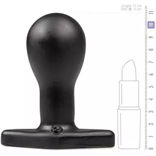 Doc Johnson Titanmen - The Hitch - 4 Inch Smooth Cushioned Plug - 4.2" Long and 1.9" Wide - Flared Safety Base - Matte Finish - 