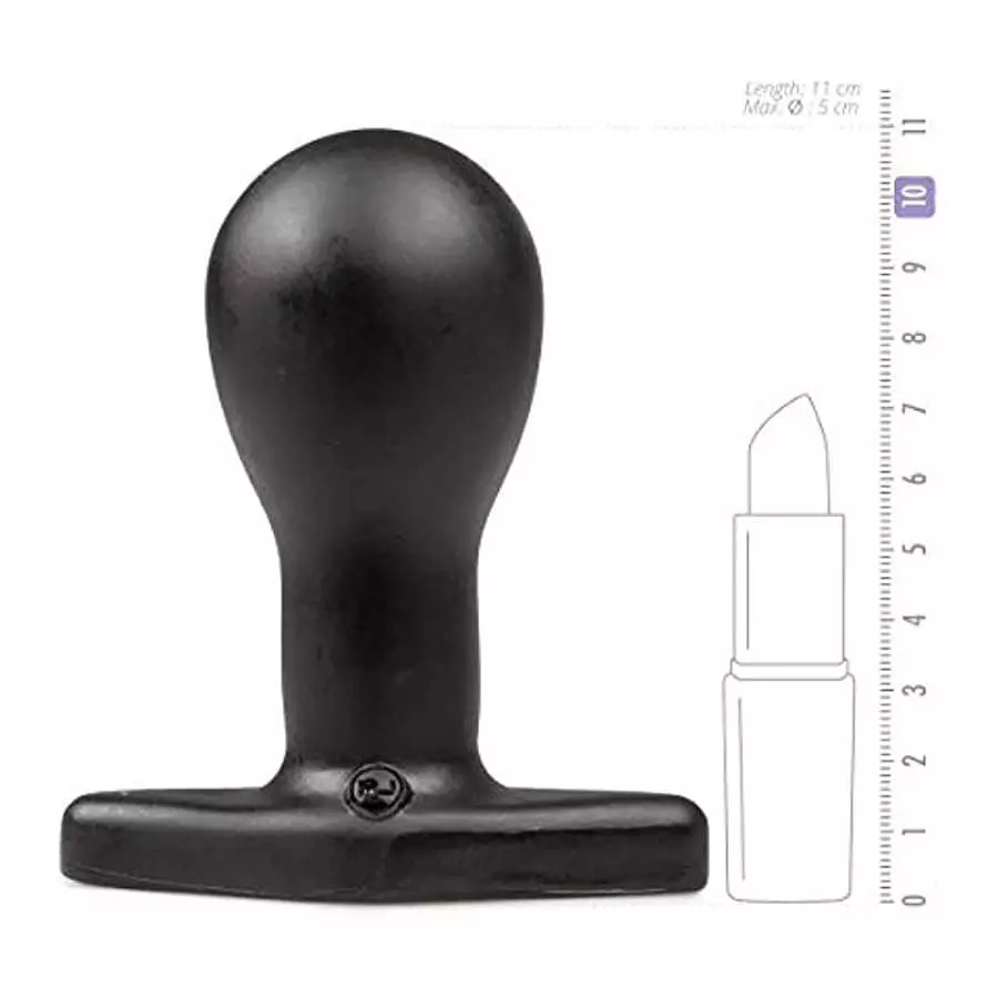 Doc Johnson Titanmen - The Hitch - 4 Inch Smooth Cushioned Plug - 4.2" Long and 1.9" Wide - Flared Safety Base - Matte Finish - 