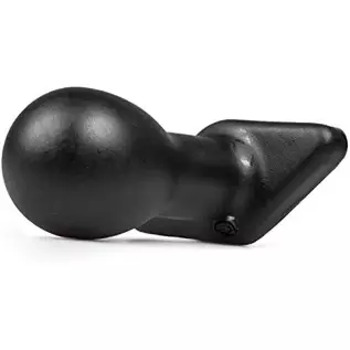 Doc Johnson Titanmen - The Hitch - 4 Inch Smooth Cushioned Plug - 4.2" Long and 1.9" Wide - Flared Safety Base - Matte Finish - 