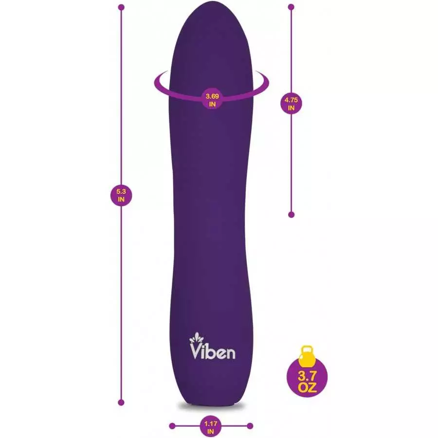Viben Vivacious Bullet Vibrator | 10 Function Power Bullet | Premium Silicone Rumble Motor | USB Rechargeable Waterproof Adult T
