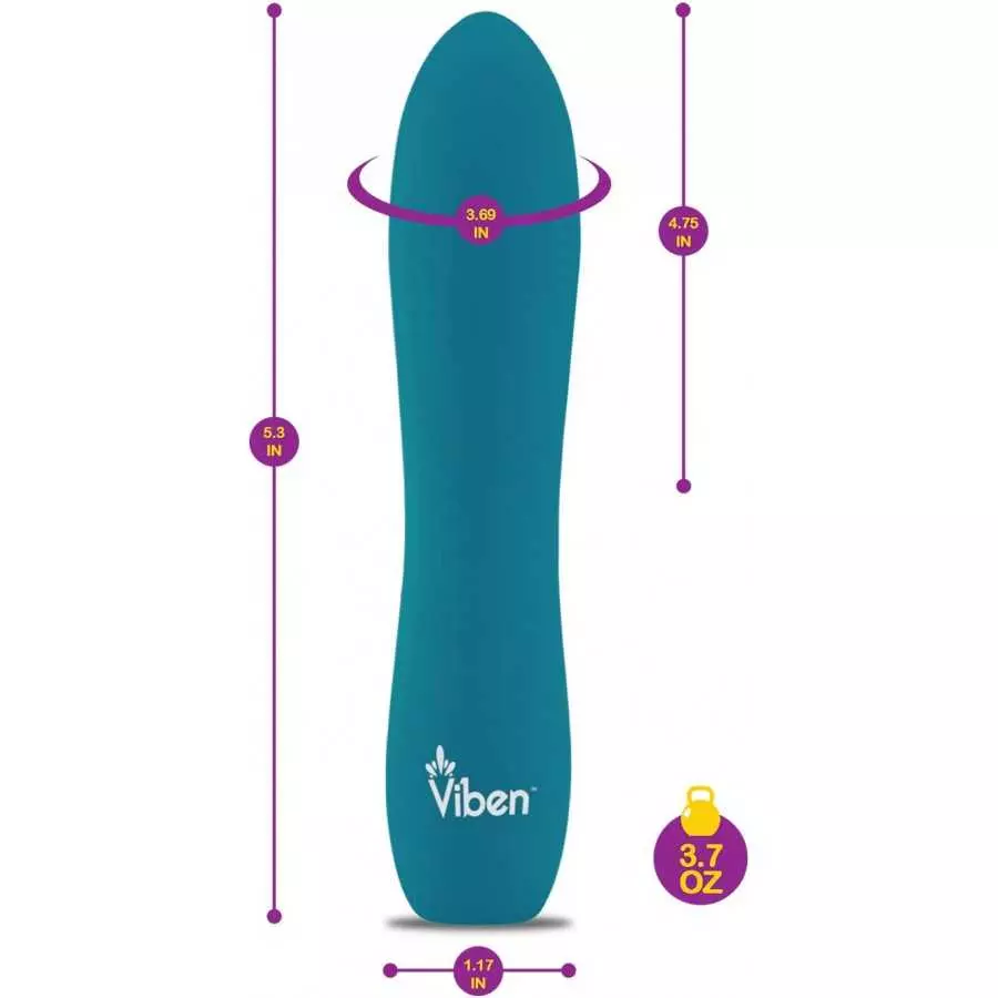 Viben Vivacious Bullet Vibrator | 10 Function Power Bullet | Premium Silicone Rumble Motor | USB Rechargeable Waterproof Adult T