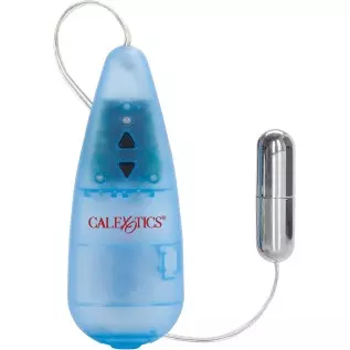  Pocket Exotics Wired Double Slim Bullet Vibrator - Sex Toys for Couples - Adult Vibe Massager Eggs - Blue