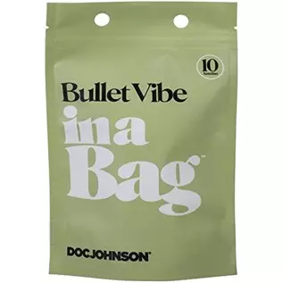 Doc Johnson Bullet Vibe in A Bag - 10 Function, Silicone, Rechargeable, Total Length: 3.5 in. (8.9 cm), Insertable Length: 2.5 i