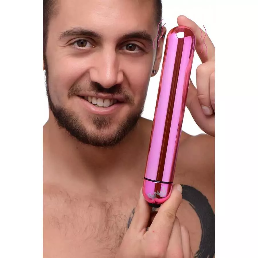 BANG! XL Vibrating Metallic Bullet - Pink