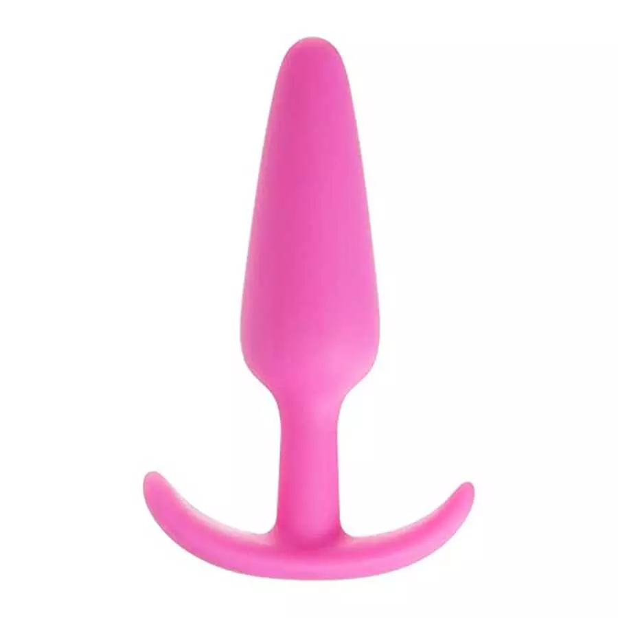 Doc Johnson Mood - Naughty 1 - Silicone Anal Plug - Medium - 3.9 in. Long and 1 in. Wide - Tapered Base for Comfort Between The Doc Johnson Mood - Naughty 1 - Silicone Anal Plug - Medium - 3.9 in. Long and 1 in. Wide - Tapered Base for Comfort Between The