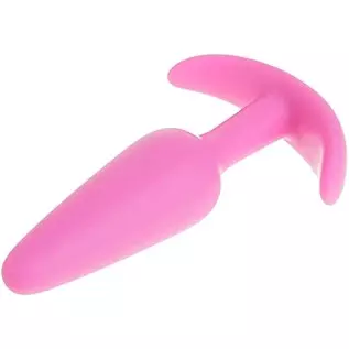 Doc Johnson Mood - Naughty 1 - Silicone Anal Plug - Medium - 3.9 in. Long and 1 in. Wide - Tapered Base for Comfort Between The 