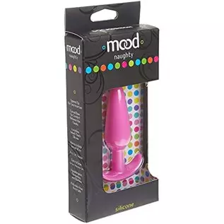 Doc Johnson Mood - Naughty 1 - Silicone Anal Plug - Medium - 3.9 in. Long and 1 in. Wide - Tapered Base for Comfort Between The 