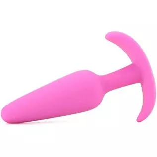 Doc Johnson Mood - Naughty 1 - Silicone Anal Plug - Medium - 3.9 in. Long and 1 in. Wide - Tapered Base for Comfort Between The 
